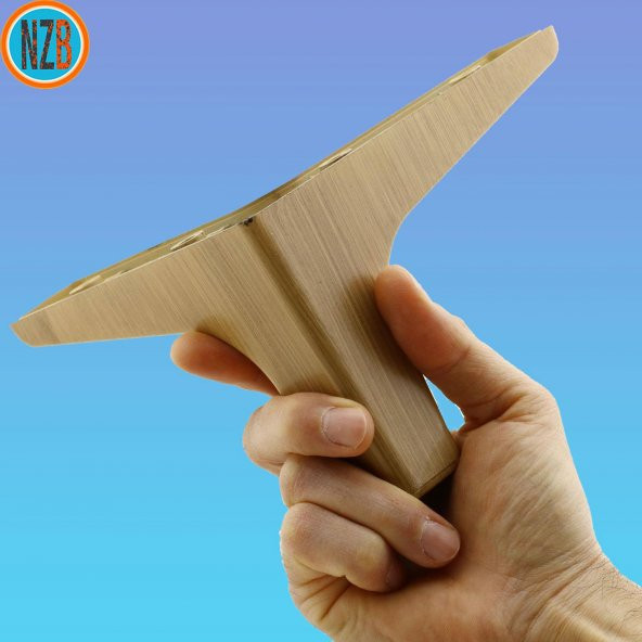 Mobilya Kanepe Sehpa TV Ünitesi Baza Koltuk Ayağı Ahşap Desenli Açık Ceviz Renk 10 cm Ayak - 6