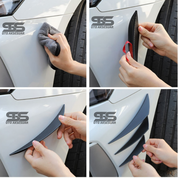 Tampon Bıçağı Piano Black 6 Adet Her Araca Uyumlu - 3