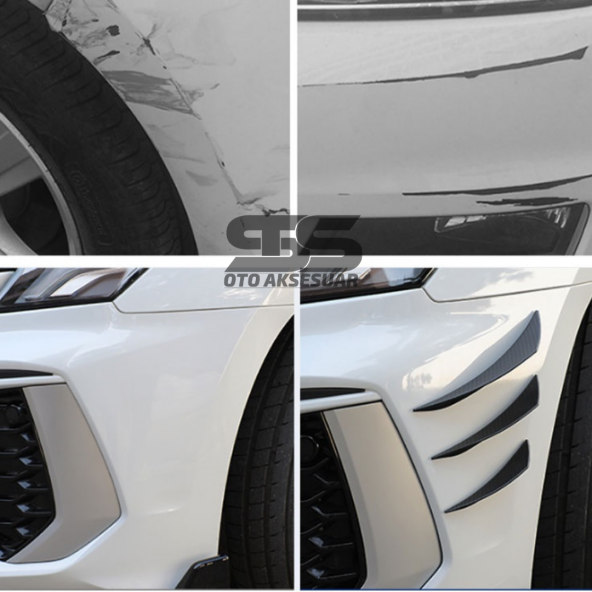 Tampon Bıçağı Piano Black 6 Adet Her Araca Uyumlu - 4