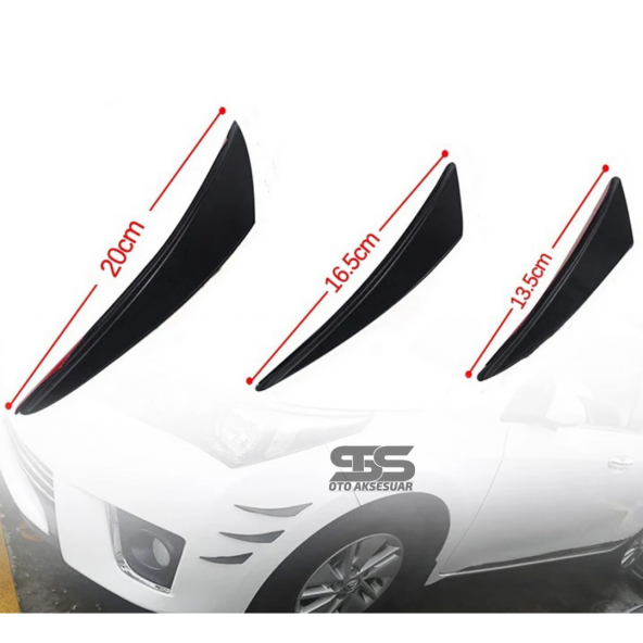 Tampon Bıçağı Piano Black 6 Adet Her Araca Uyumlu - 10