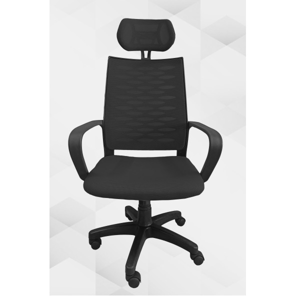 Porziyon Atlas Fileli Plastik Yönetici Ofis Büro Bilgisayar Çalışma Koltuğu - Sandalyesi - 2