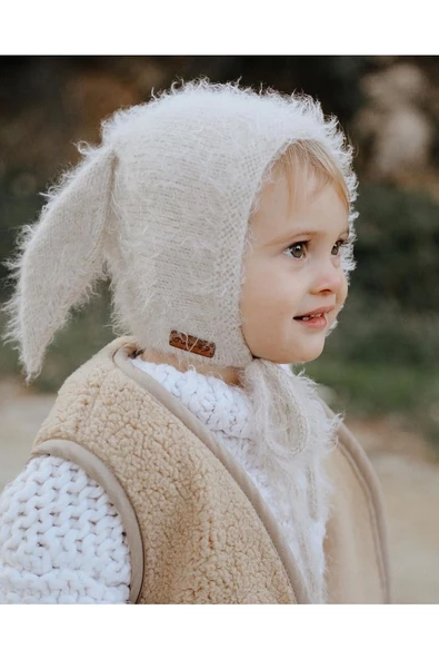 Tavşan Kulaklı Bebek Beresi Model 9 - 6