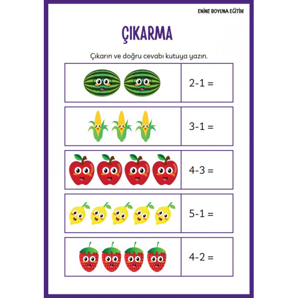 YAZ-SİL İlk Matematik Kitabım - Resim 7