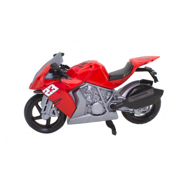 Oyuncak Motosiklet Sürtmeli 30 Cm - 3