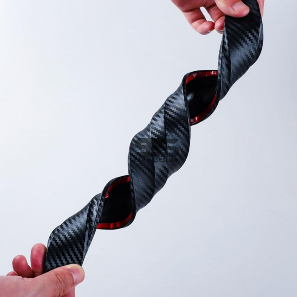 Tampon Koruyucu Siyah Karbon Bant Seti 2li Her Araca Uyumludur - 2