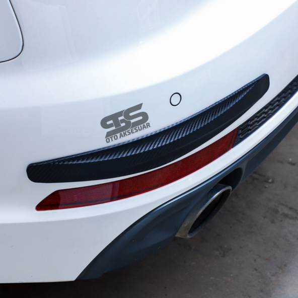 Tampon Koruyucu Siyah Karbon Bant Seti 2li Her Araca Uyumludur - 7