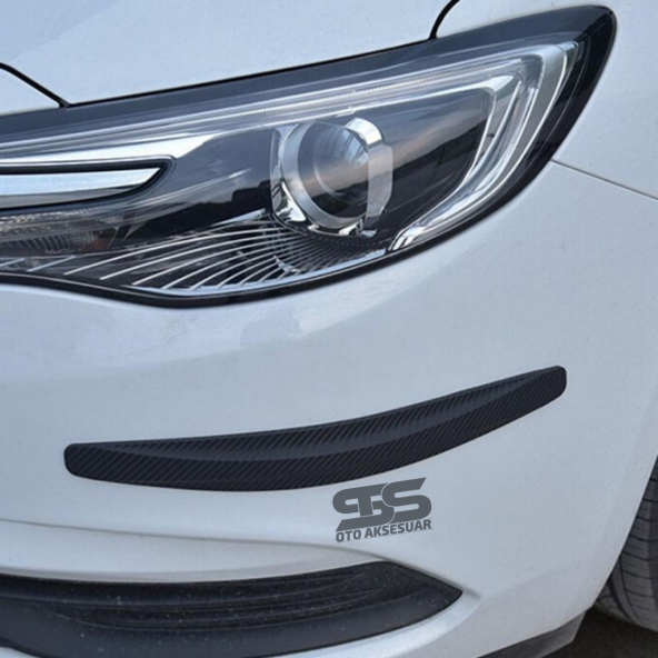 Tampon Koruyucu Siyah Karbon Bant Seti 2li Her Araca Uyumludur - 10