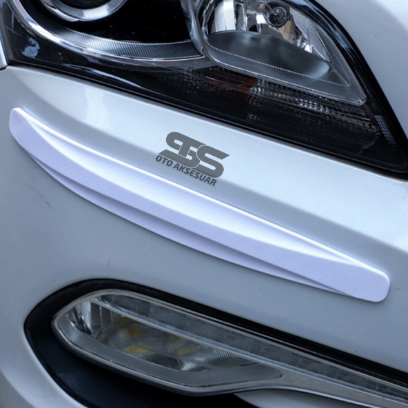 Tampon Koruyucu Beyaz Karbon Bant Seti 2li Her Araca Uyumludur - 3