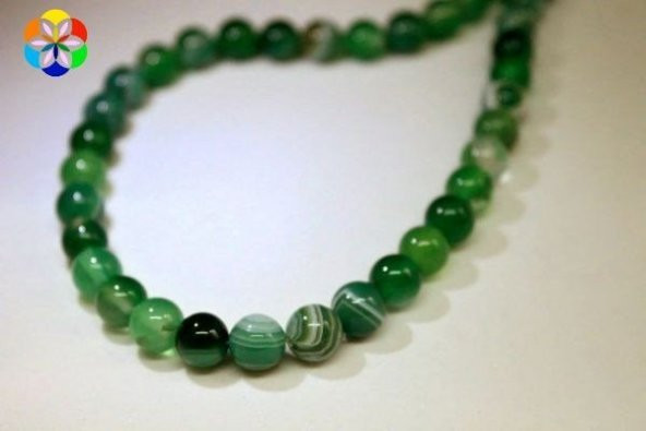 Akik Taşı Dizi 8mm (27902) - Resim 2