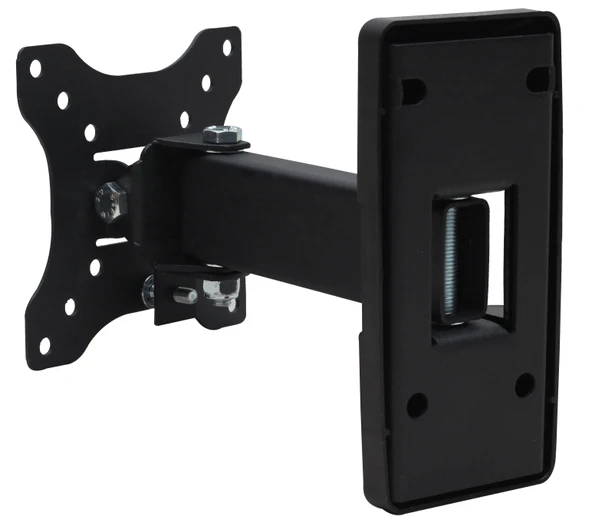 Powermaster 10-27 İnç Tek Kollu Kilitli Hareketli TV Duvar Askı Aparatı Lcd Led Tv Monitör 25-68 Ekran Arası Uyumlu - 5