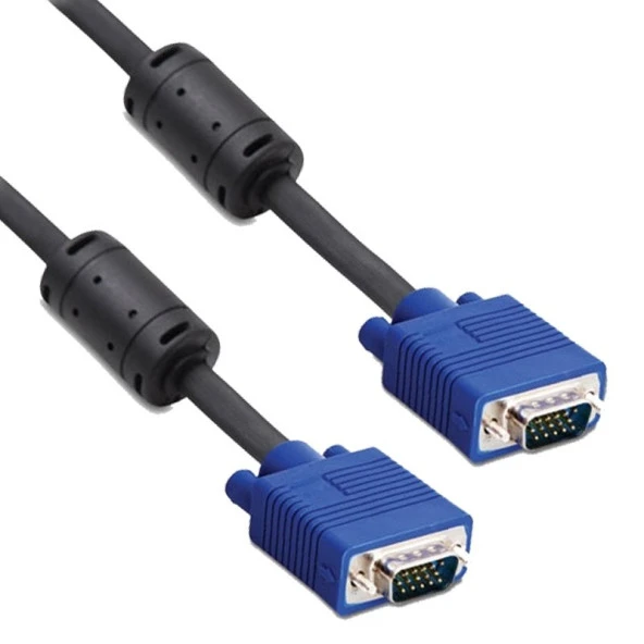 Ayt 15 Pin 2 Ucu Erkek 30 Metre VGA Kablo Bilgisayar Monitör Projeksiyon Görüntü Kablosu 30 Metre