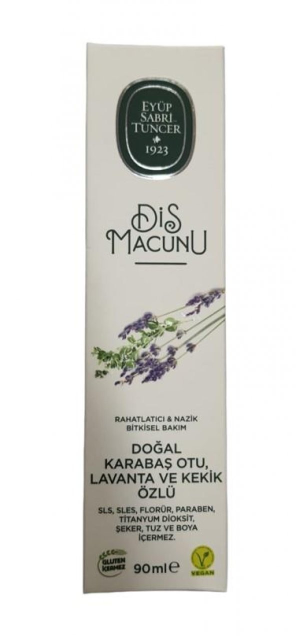 Eyüp Sabri Tuncer Diş Macunu Doğal Karabaş&Lavanta&Kekik 90ml