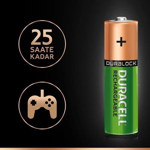 Duracell AA Şarjlı 2500 mA Pil - 5