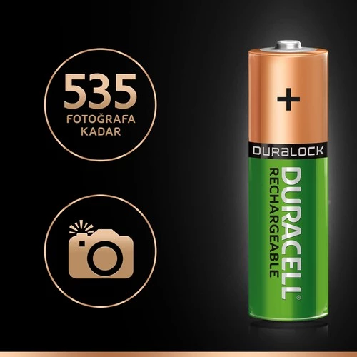 Duracell AA Şarjlı 2500 mA Pil - 6