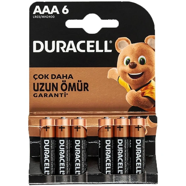 Duracell Basic İnce AAA Kalem Pil 6'lı - 7