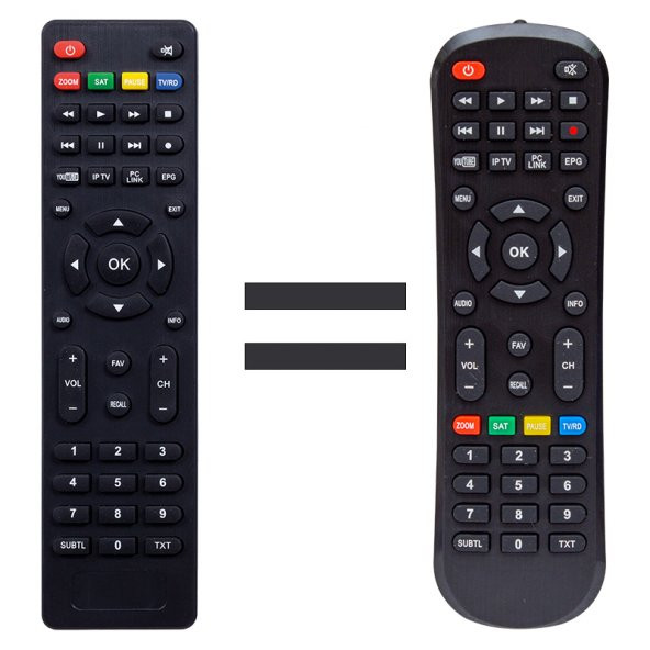 WEKO KR REDLINE TS-100 HD VE T SERİSİ YOUTUBE TUŞLU HD UYDU KUMANDA (3444=3447=34271=13281=16611) - Resim 2