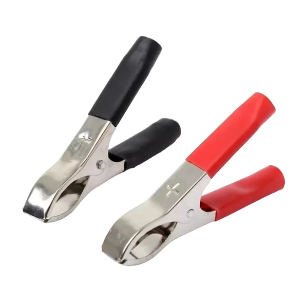 ORTA BOY 70 MM SİYAH-KIRMIZI KROKODİL AKÜ MAŞASI ürün görseli 1