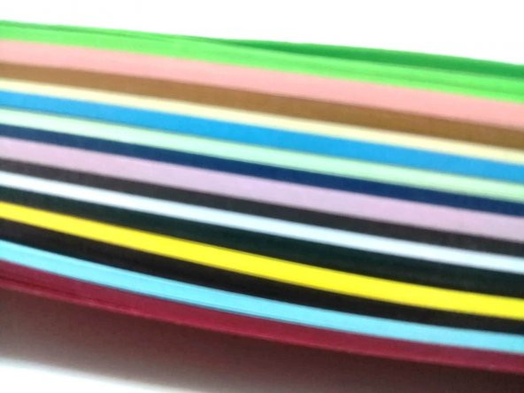 Hayal 47cm X 4cm 15 Renkli 150 Adetli Karışık Quilling Kağıdı - 2
