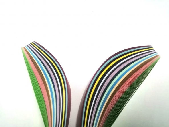 Hayal 47cm X 4cm 15 Renkli 150 Adetli Karışık Quilling Kağıdı - 3