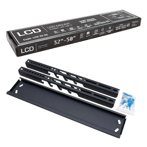 Ayt Lcd Mount 32-50 İnç 81-127 Ekran Uyumlu Sabit Lcd Led Tv Monitör Duvar Askı Aparatı Vesa 400X400 - 9