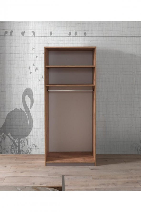 Erezoğulları Mobilya Ekonomik 2 Kapılı Gardırop Elbise Dolabı 80x53x180cm - 2