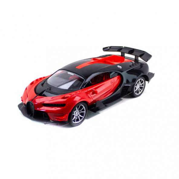 1:16 Ölçek Uzaktan Kumandalı Bugatti Chiron Işıklı Şarjlı Kırmızı - Resim 5