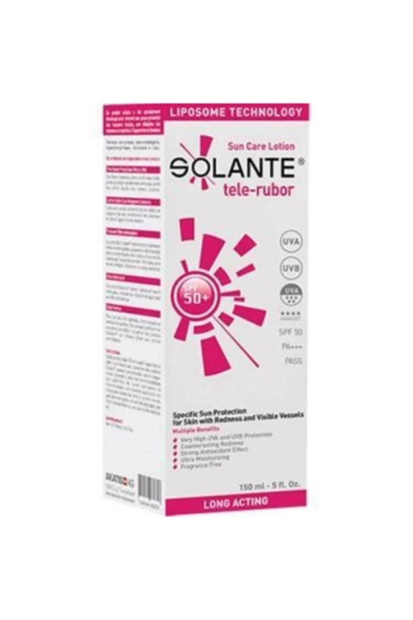 Solante Tele-Rubor Losyon SPF 50+ 150 ml
