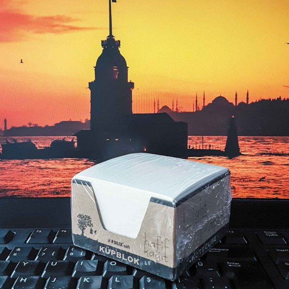 Küp Bloknot KRAFT Kutulu Hafif Kağıt 8x8 cm - 2