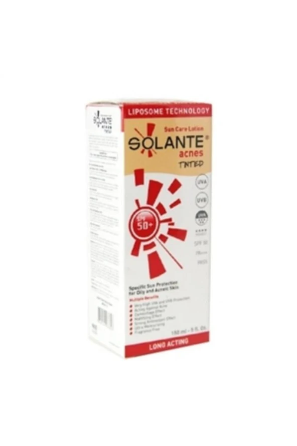 Solante Acnes Tinted Sun Care Spf 50+ 150 ml