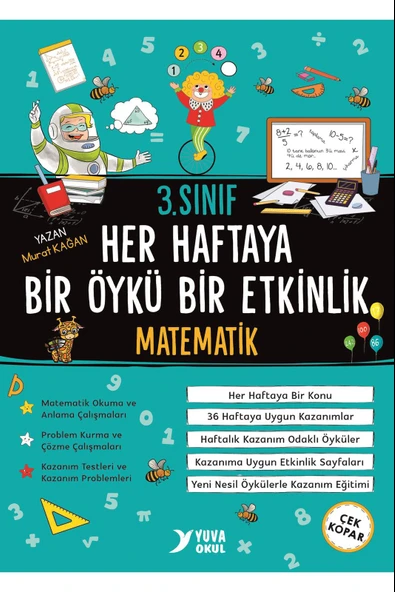 Yuva 3.Sınıf Matematik Her Haftaya Bir Öykü Bir Etkinlik 80 Sayfa