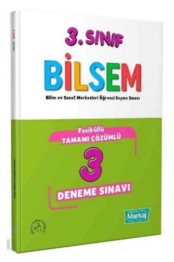 Markaj 3. Sınıf Bilsem Hazırlık 3 Fasikül Deneme