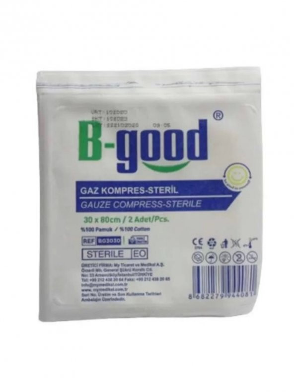 B-Good Steril Gz Kompres 30cm x 80cm 10'lu