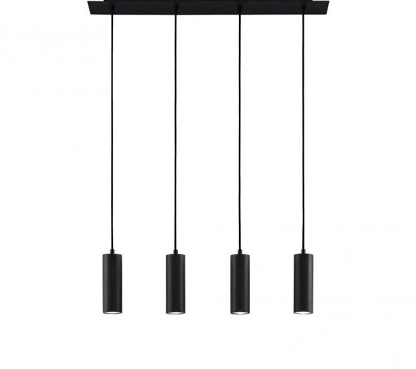 MYLİGHTS  MODERN SPOR  LED AVİZE  SİYAH  GÜN IŞIĞI LED AMPULLÜ PANASONIC MARKA LEDLİ - Resim 4