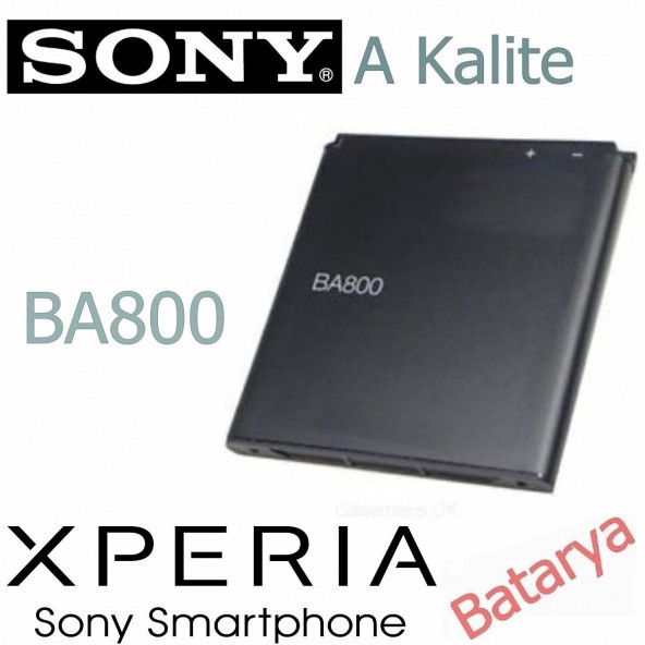 Sony BA800 Batarya Sony Xperia  LT26i Xperia S SP50KERA10 Uyumlu Yedek Batarya