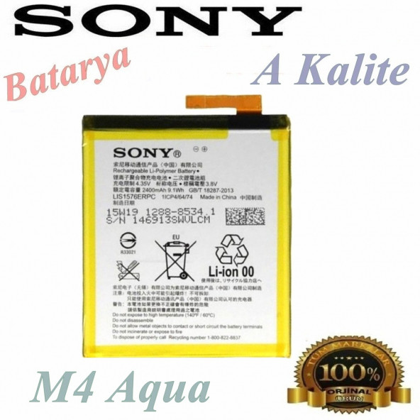 Sony M4 Aqua Batarya M4 Aqua Uyumlu Yedek Batarya