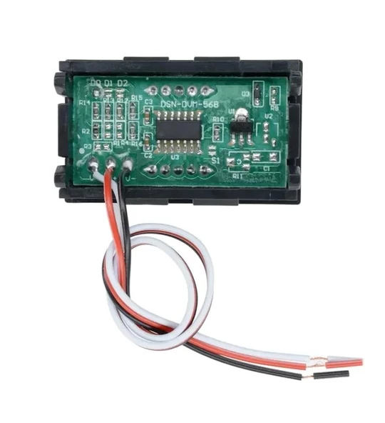 0.56 İnch Dc 0-30V Digital Kırmızı Voltmetre 3 Telli Panel Tip - Resim 4