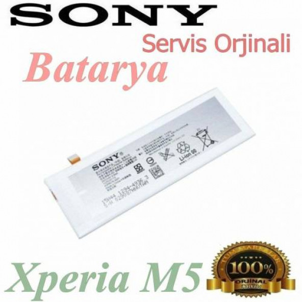 Sony M5 Batarya Xperia E5633 E5643 E5663 E5603 Uyumlu Yedek Batarya