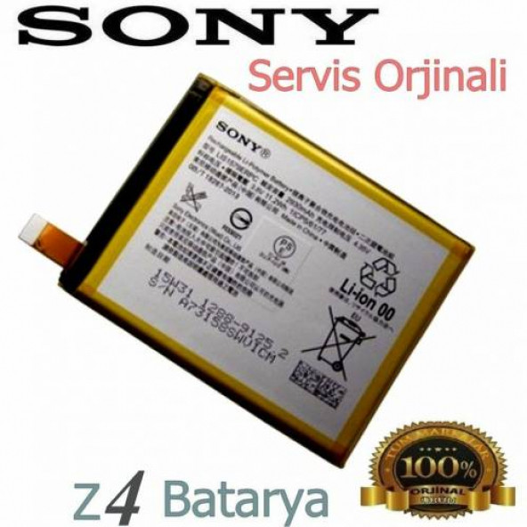 Sony Xperia Z4 Z3 Plus C5 Batarya Xperia LIS1579ERPC Uyumlu Yedek Batarya