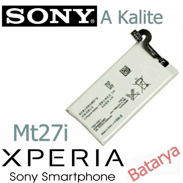 Sony Xperia Sola Batarya Sony Xperia Mt27i Mt27 Uyumlu Yedek Batarya