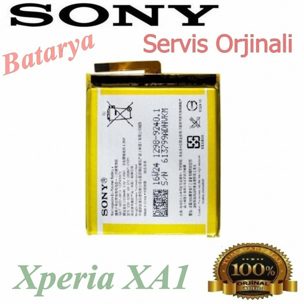 Sony Xperia XA Batarya XA1 Lip1635Erpcs Uyumlu Yedek Batarya