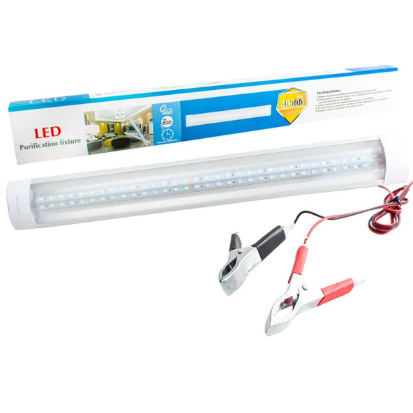 Powermaster 12 Volt 5 Watt T8 Led Akü Maşalı 30 Cm Seyyar Aydınlatma Tamirci Lambası