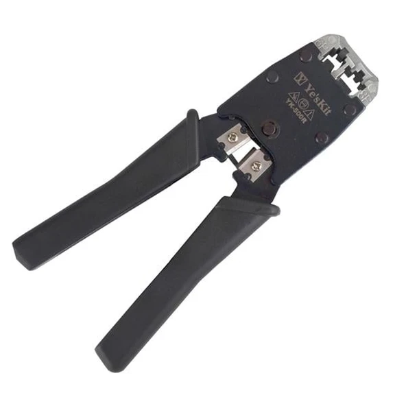 Powermaster YK-500 RJ11 RJ12 RJ45 Sıkma Pensesi Ethernet Soketi Telefon Hat Jack İnternet Ucu Takma Pensesi - 5
