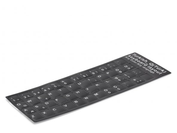 HDX8256 KLAVYE STICKER TUŞ TAKIMI TÜRKÇE Q (KÜÇÜK) SİYAH