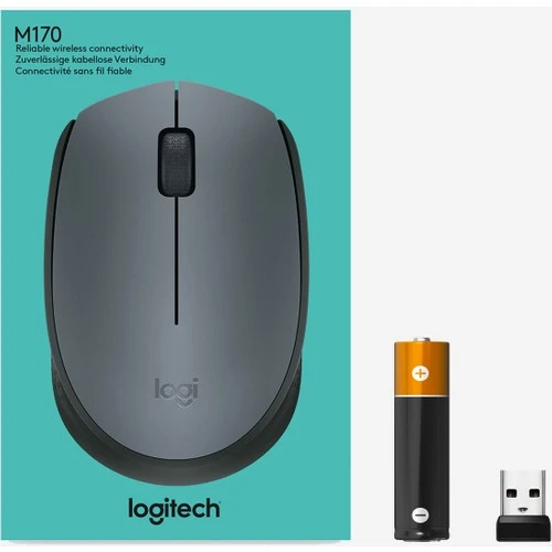 LOGITECH M170 USB SİYAH KABLOSUZ MOUSE 910-004642 - 8