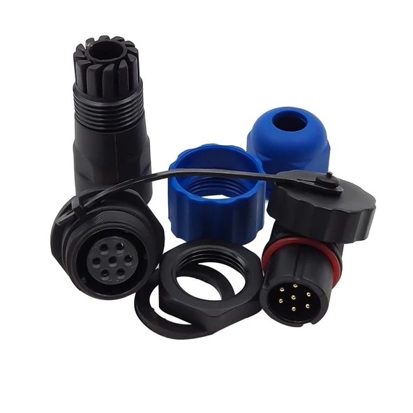 SD13 TİPİ SU GEÇİRMEZ 7 PİN KONNEKTÖR - 9