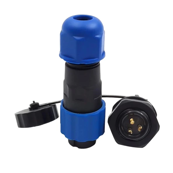 SD13 TİPİ SU GEÇİRMEZ 3 PİN KONNEKTÖR - 2