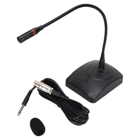 Magicvoice Kürsü Mikrofonu Masa Üstü 30 Cm Kablolu Sunum Okul Toplantı Camii Vaaz Mikrofonu - 3