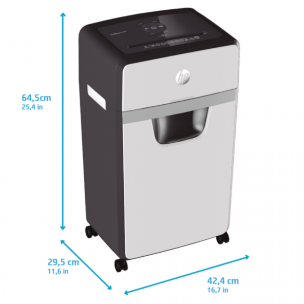 HP OneShred 16MC Evrak İmha Makinesi/Kağıt Kırpma Makinesi-Mikro kesim-2x15mm-30lt - 4
