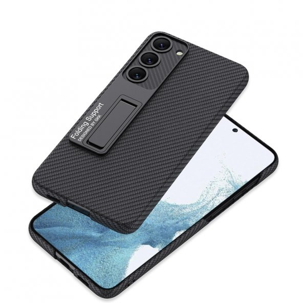 Samsung Galaxy S23 Plus Kılıf Kıpta Standlı Kapak - 3
