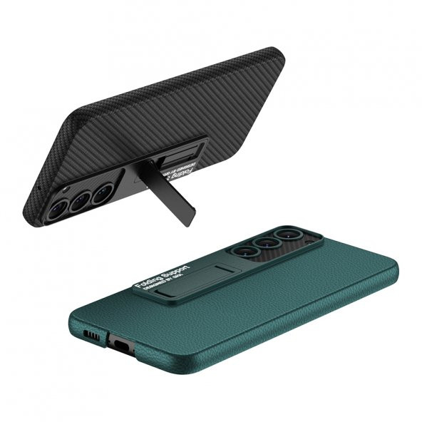 Samsung Galaxy S23 Kılıf Kıpta Standlı Kapak - Resim 10